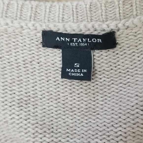 Ann Taylor Wool Angora Cashmere Sequined Cardigan - Picture 4 of 6